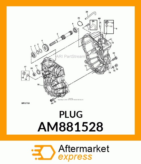 PLUG, SPEED SENSOR, 3/4 AM881528