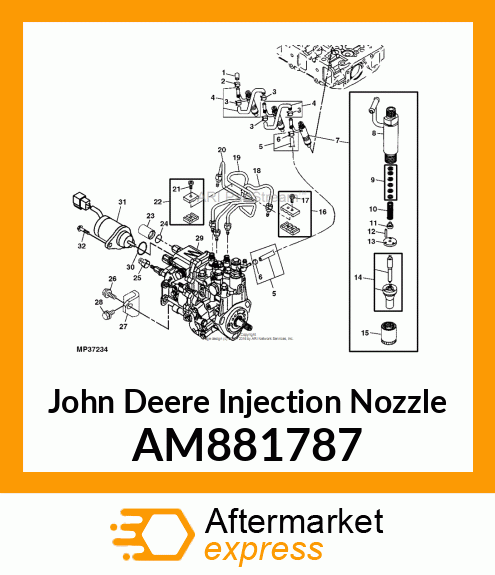 INJECTOR, FUEL (WBG) AM881787