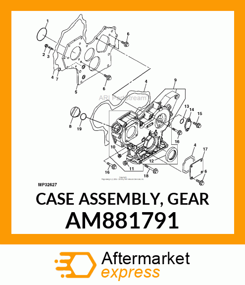 CASE ASSEMBLY, GEAR AM881791