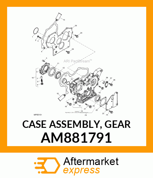 CASE ASSEMBLY, GEAR AM881791