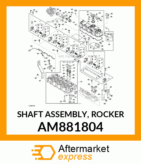SHAFT ASSEMBLY, ROCKER AM881804
