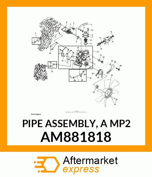 PIPE ASSEMBLY, A MP2 AM881818