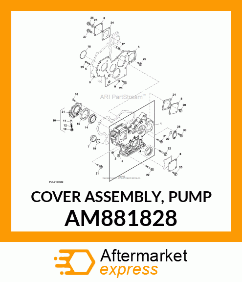 COVER ASSEMBLY, PUMP AM881828