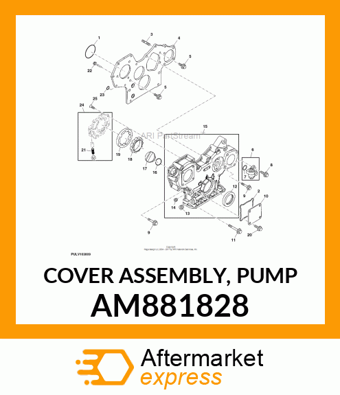 COVER ASSEMBLY, PUMP AM881828