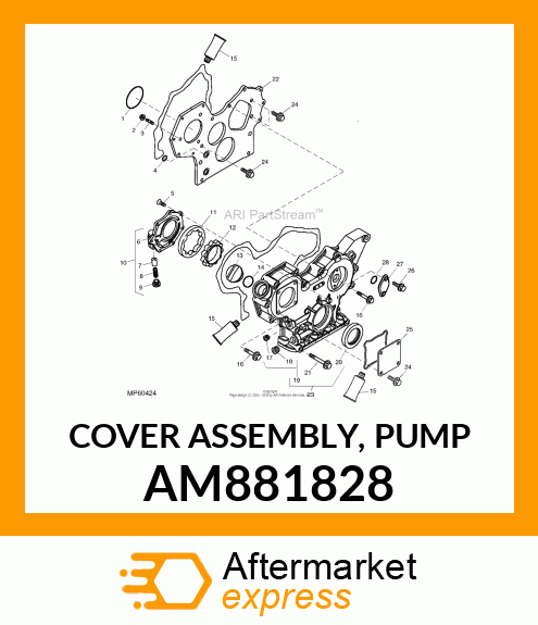 COVER ASSEMBLY, PUMP AM881828