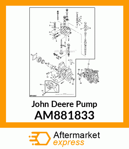 PUMP ASSEMBLY, FEED AM881833