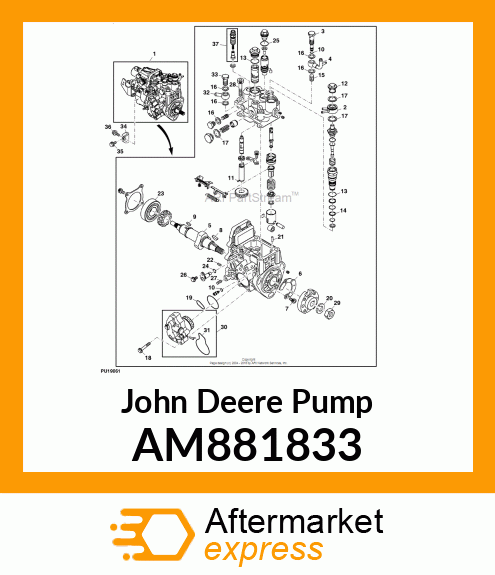 PUMP ASSEMBLY, FEED AM881833