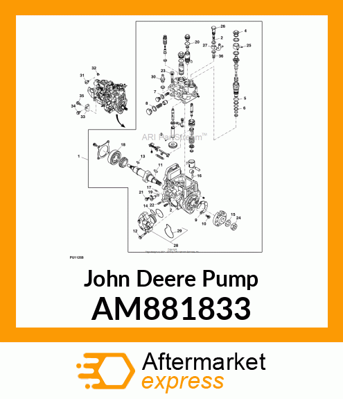 PUMP ASSEMBLY, FEED AM881833