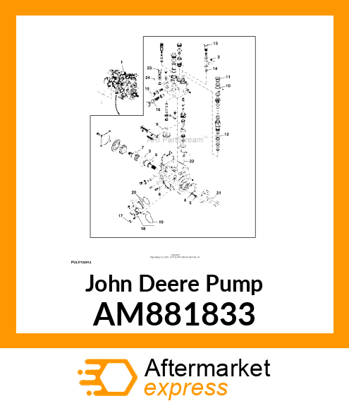 PUMP ASSEMBLY, FEED AM881833