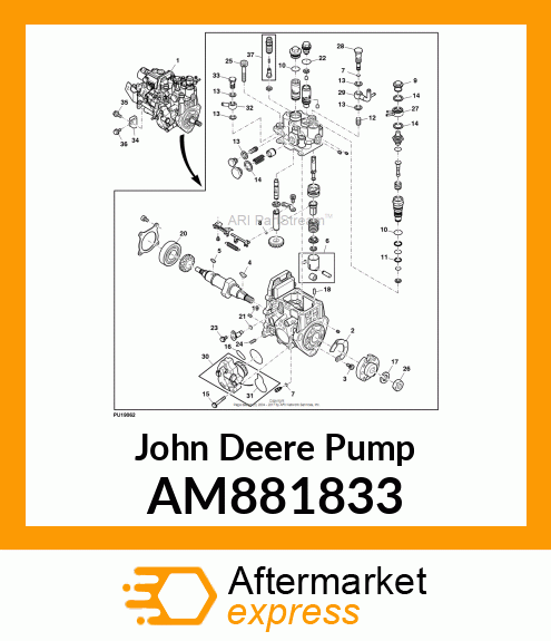 PUMP ASSEMBLY, FEED AM881833