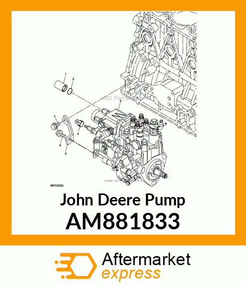 PUMP ASSEMBLY, FEED AM881833