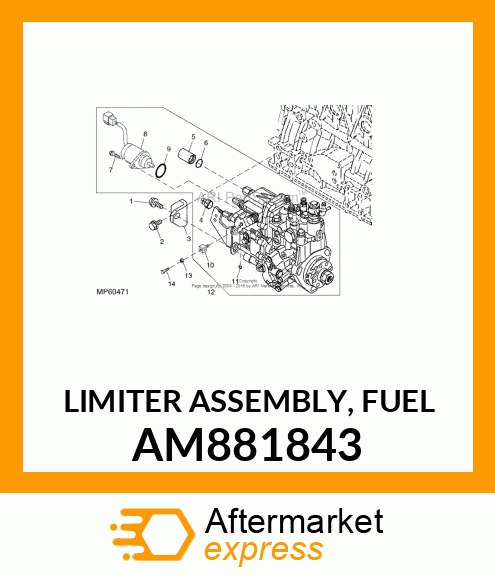 LIMITER ASSEMBLY, FUEL AM881843