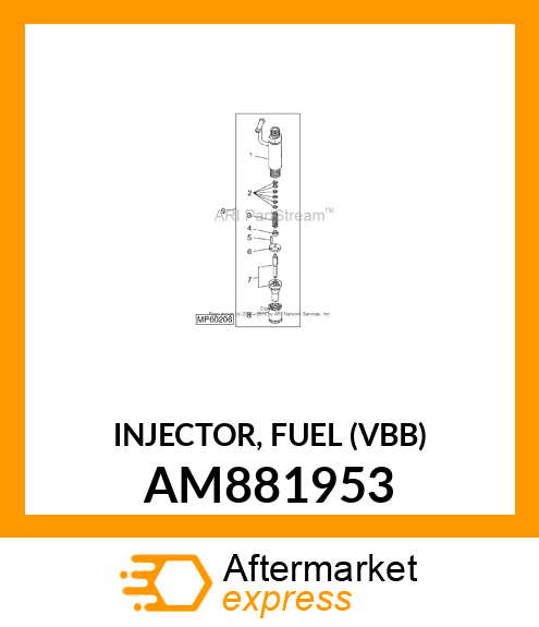 INJECTOR, FUEL (VBB) AM881953