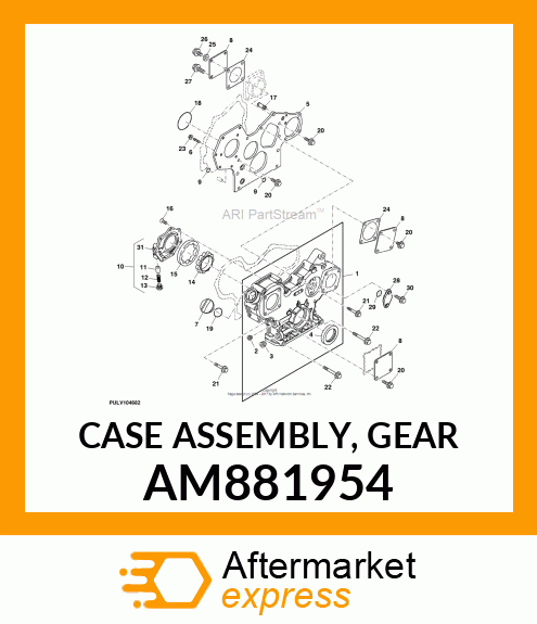 CASE ASSEMBLY, GEAR AM881954