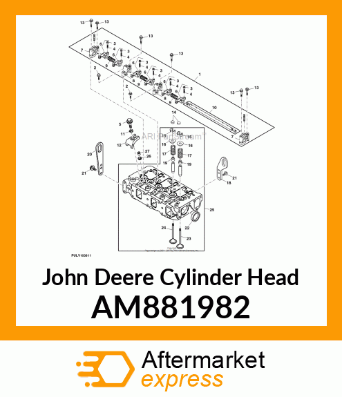 HEAD ASSEMBLY, CYLINDER AM881982