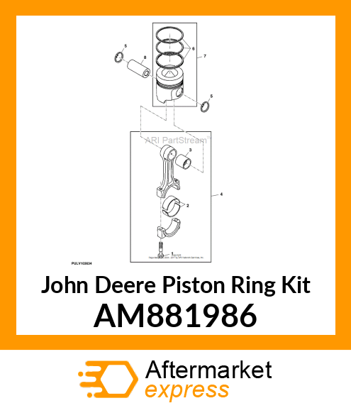 PISTON RING SET AM881986