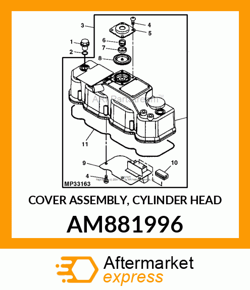 COVER ASSEMBLY, CYLINDER HEAD AM881996