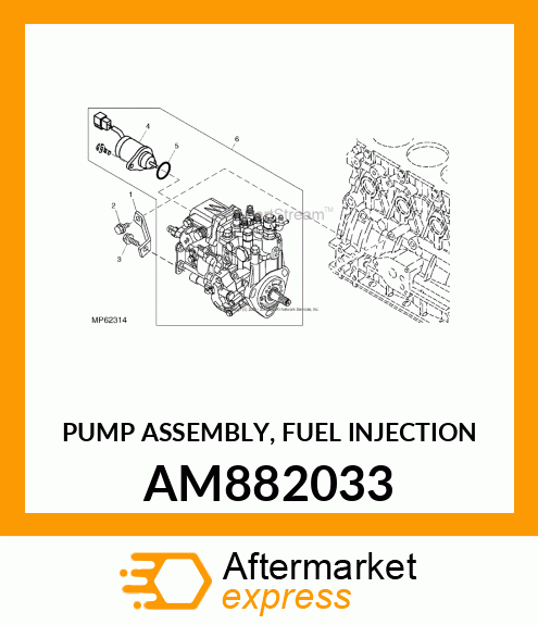 PUMP ASSEMBLY, FUEL INJECTION AM882033