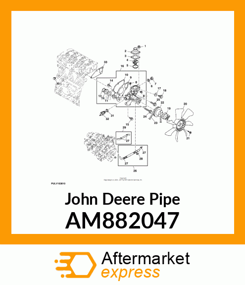 PIPE ASSEMBLY, B MP2 AM882047