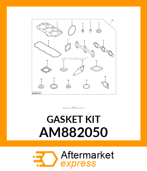 GASKET KIT AM882050