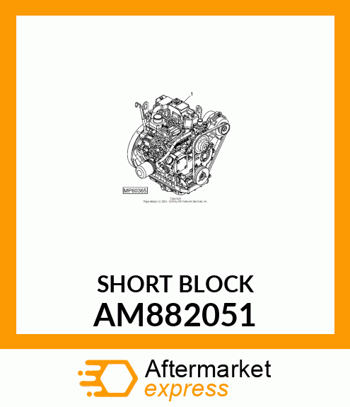 SHORT BLOCK AM882051