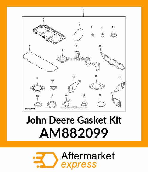 KIT, GASKET AM882099