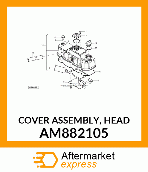 COVER ASSEMBLY, HEAD AM882105