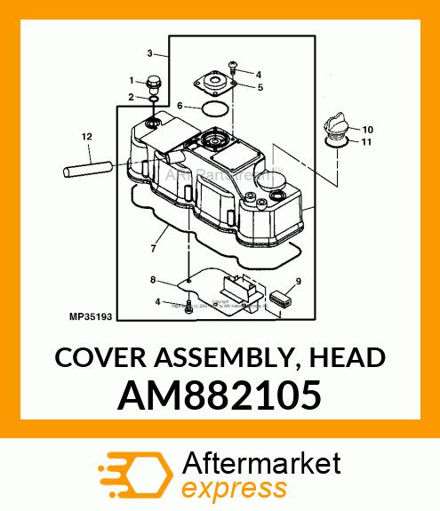 COVER ASSEMBLY, HEAD AM882105