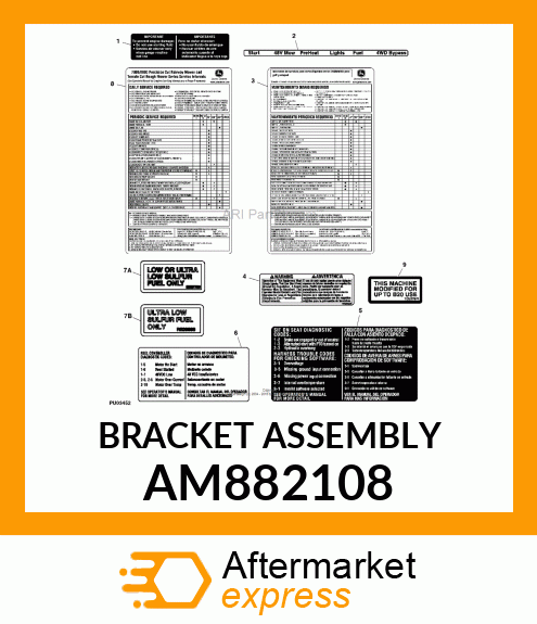 BRACKET ASSEMBLY AM882108