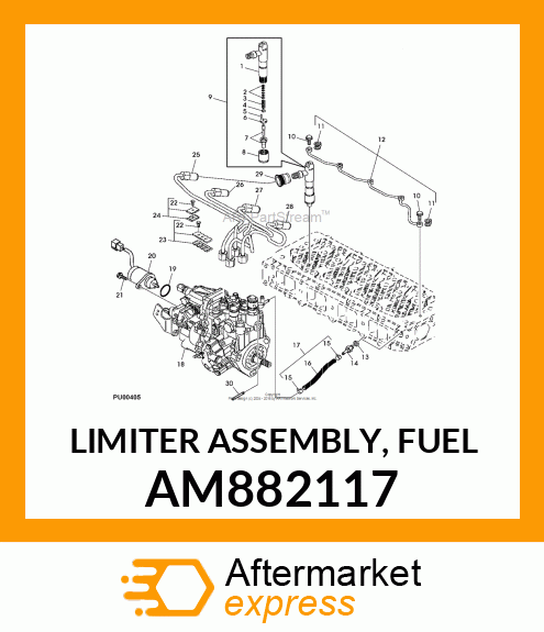 LIMITER ASSEMBLY, FUEL AM882117