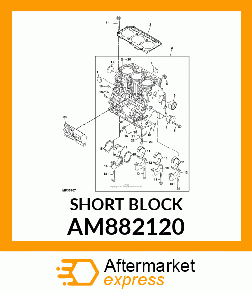 SHORT BLOCK AM882120