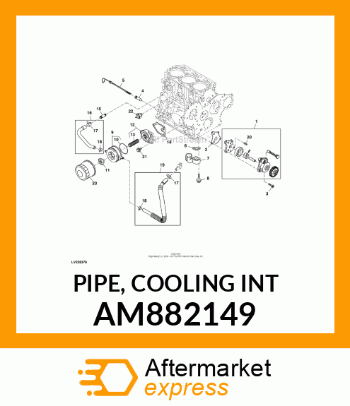 PIPE, COOLING INT AM882149
