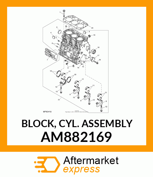 BLOCK, CYL. ASSEMBLY AM882169