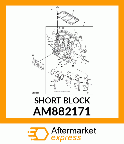 SHORT BLOCK AM882171