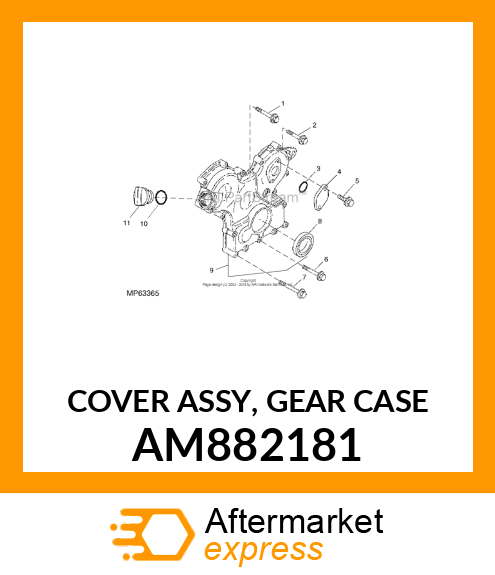 COVER ASSY, GEAR CASE AM882181
