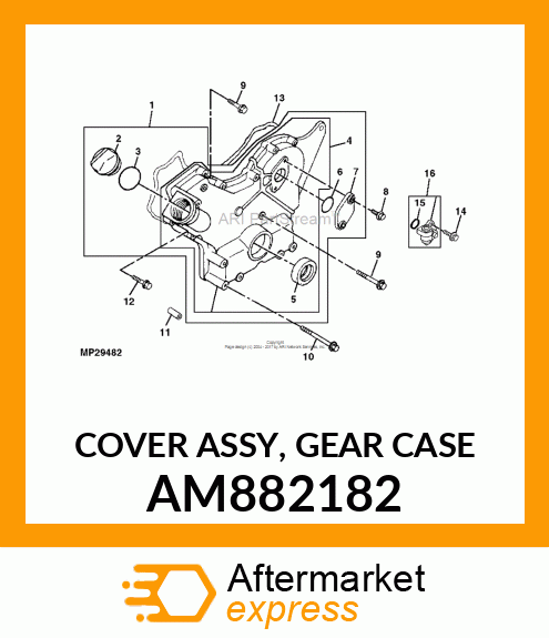 COVER ASSY, GEAR CASE AM882182