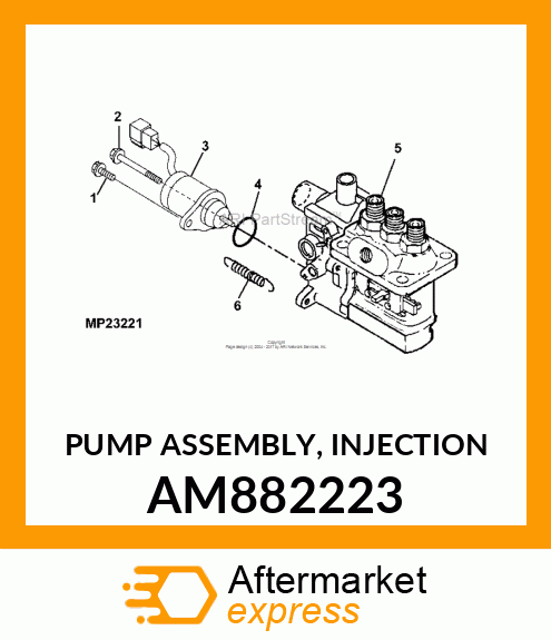 PUMP ASSEMBLY, INJECTION AM882223