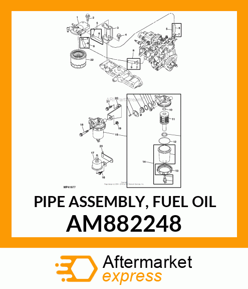 PIPE ASSEMBLY, FUEL OIL AM882248