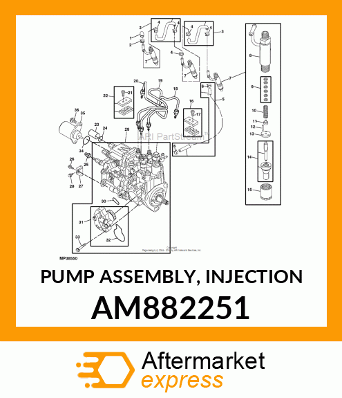 PUMP ASSEMBLY, INJECTION AM882251