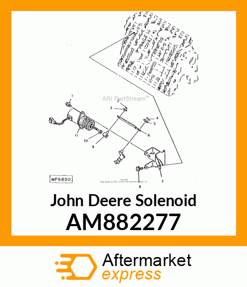 SOLENOID ASSEMBLY, STOP AM882277