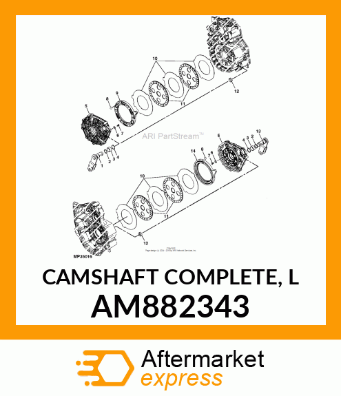 CAMSHAFT COMPLETE, L AM882343