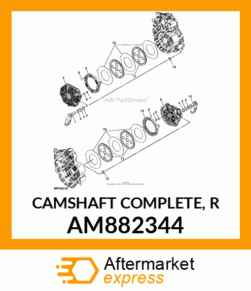 CAMSHAFT COMPLETE, R AM882344