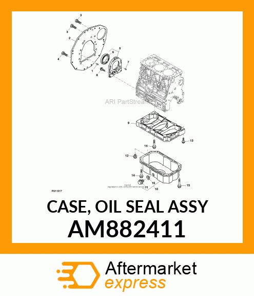 CASE, OIL SEAL ASSY AM882411