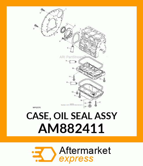 CASE, OIL SEAL ASSY AM882411