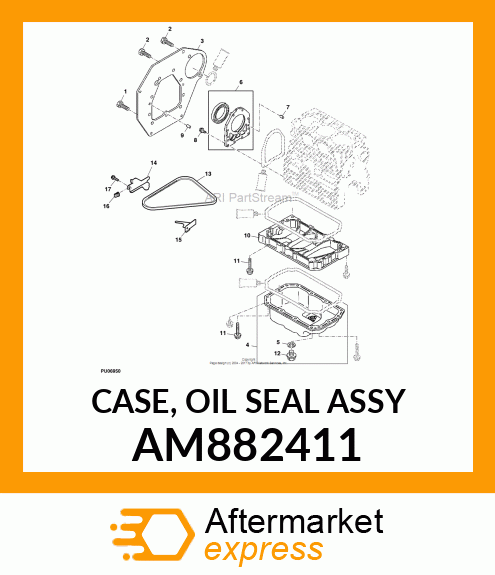 CASE, OIL SEAL ASSY AM882411