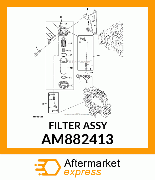 FILTER ASSY, FUEL AM882413