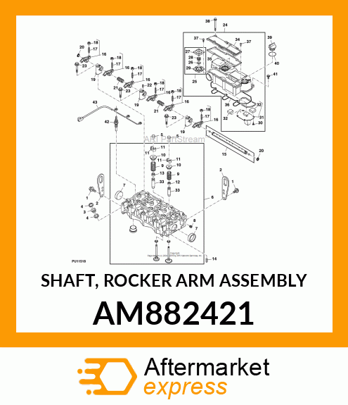 SHAFT, ROCKER ARM ASSEMBLY AM882421