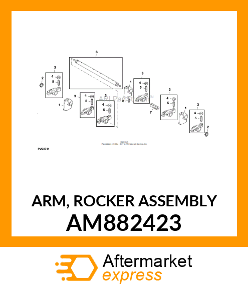 ARM, ROCKER ASSEMBLY AM882423