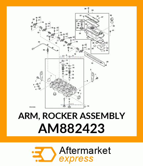 ARM, ROCKER ASSEMBLY AM882423