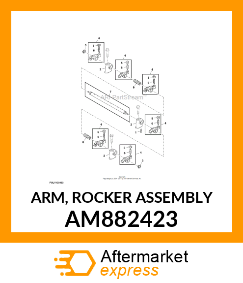 ARM, ROCKER ASSEMBLY AM882423